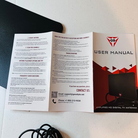 Amplified HD Digital TV Antenna HDTV Easy Install Indoor TV Antenna - Picture 14 of 14